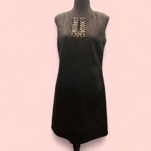 Ronni Nicole Black Sheath Sleeveless Cocktail Dress Size 8